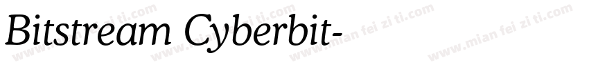 Bitstream Cyberbit字体转换